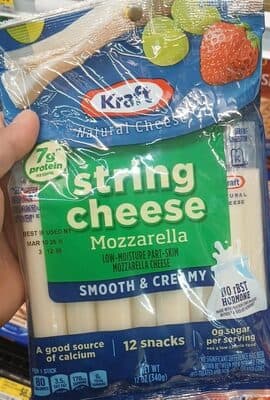 Kraft String Low-Moisture Part-Skim Mozzarella Cheese