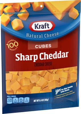 Sharp Cheddar Cheese Natural Cubes