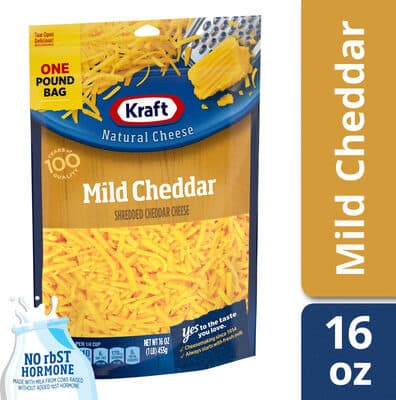 Mild Cheddar Shredded Natural Cheese