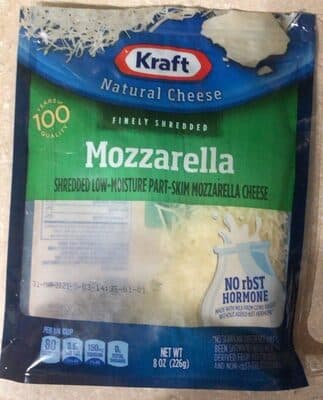 Shredded Low-Moisture Part-Skim Mozzarella Natural Cheeses