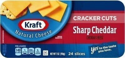 Sharp Cheddar Natural Cheese Cracker Cuts