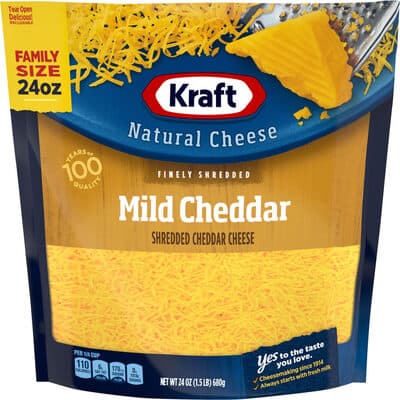 Mild Cheddar Finely Shredded Natural Cheese