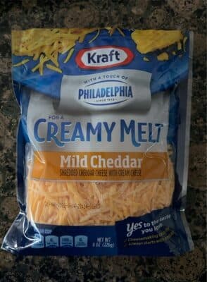 Mild Cheddar Shredded Cheese With Cream Cheese
