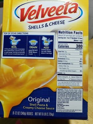 Original Shell Pasta & Creamy Cheese Sauce
