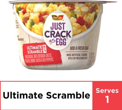 Ultimate Scramble Pork Sausage, Mild Cheddar Cheese, Potatoes, Onions, Green & Red Peppers Kit