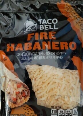 Fire Habanero Shredded Monterey Jack Cheese With Jalapeno And Habanero Peppers