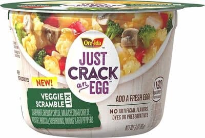 Veggie Scramble Sharp White Cheddar Cheese, Mild Cheddar Cheese, Potatoes, Broccoli, Mushrooms, Onions & Red Peppers Kit