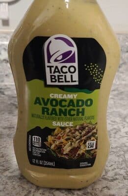 Taco Bell Creamy Avocado Ranch Sauce