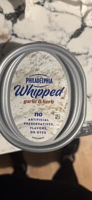 Philadelphia Whipped Garlic and Herb Cream Cheese