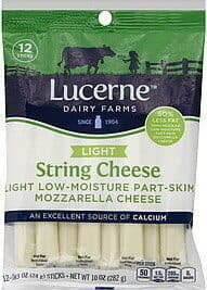 Mozzarella Light Low-Moisture Part-Skim String Cheese