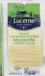Mozzarella Low-Moisture Part-Skim Cheese Slices