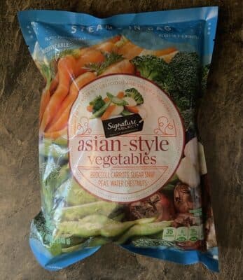 Asian-Style Vegetables Broccoli, Carrots, Sugar Snap Peas, Water Chestnuts