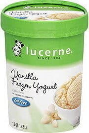 Vanilla Flavored Low Fat Frozen Yogurt