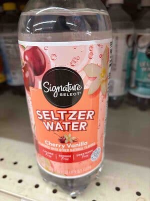 Cherry Vanilla Flavored Seltzer Water