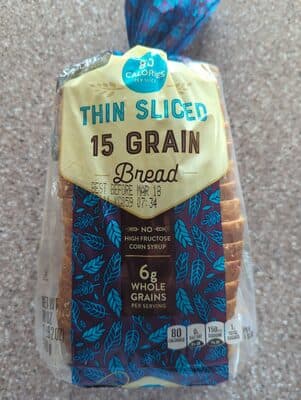 15 Grain Thin Sliced Bread