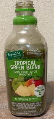 Tropical Green Blend 100% Fruit Juice Smoothie