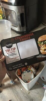 The Steakhouse Choice Tri Tip Beef Patties With Garlic Peppercorn Rub