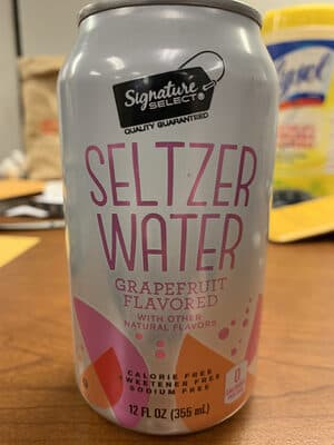 Grapefruit Flavored Seltzer Water