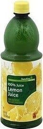 Lemon 100% Juice From Concentrate