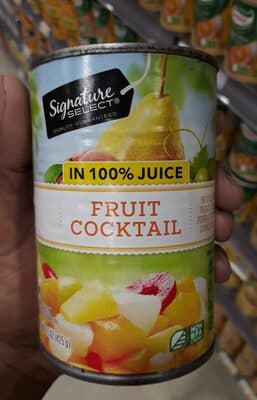 Fruit Cocktail in a Blend of 100% Peach & Pear Juice from Concentrate