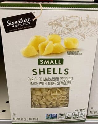 ENRICHED MACARONI PRODUCT, SMALL SHELLS