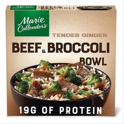 Tender Ginger Beef & Broccoli with Savory Sauce Over Rice Bowl