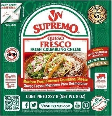 Queso Fresco Fresh Crumbling Cheese