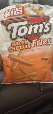Bacon Cheddar Fries Flavored Corn and Potato Snacks