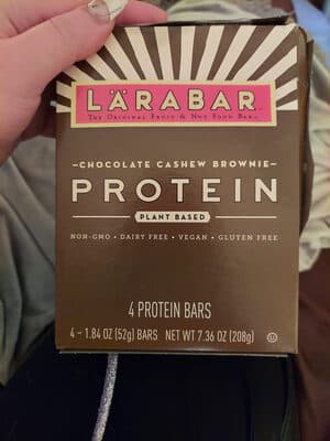 Chocolate Cashew Brownie Protein Bars