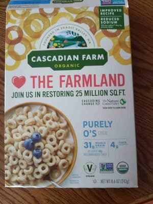 PURELY O'S ORGANIC WHOLE GRAIN OAT AND BARLEY CEREAL, PURELY O'S
