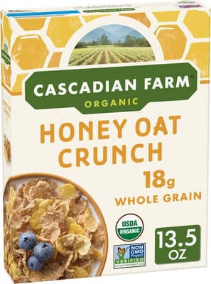 Honey Oat Crunch Organic Corn Flakes, Wheat Flakes, Whole Grain Oats & Honey Cereal