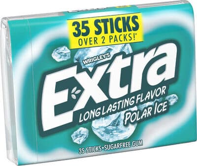 Extra Long Lasting Flavor Polar Ice Sugarfree Gum