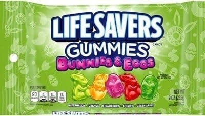 Watermelon, Orange, Strawberry, Cherry, Green Apple Bunnies & Eggs Gummies Candy