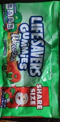 Green Apple, Cherry Flavored Wreaths Gummies