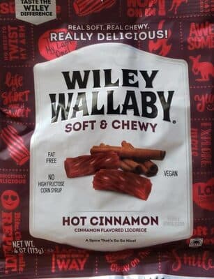 Soft and Chewy Hot Cinnamon Flavored Licorice