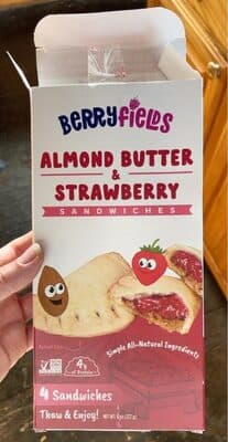 Almond Butter & Strawberry Sandwiches