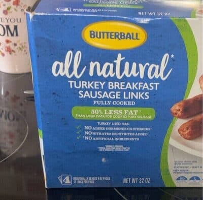all natural turkey breakfast sausage links