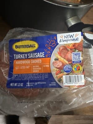 Turkey Sausage Hardwood Smoked