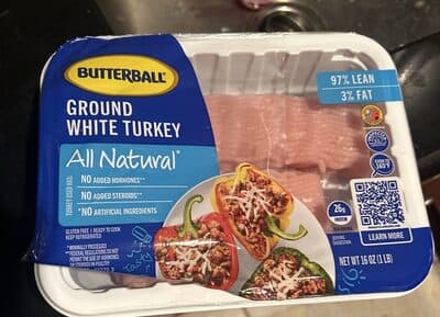 97% Lean Extra Lean Ground White Turkey