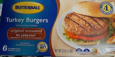 Original Seasoned Turkey Burgers Patties