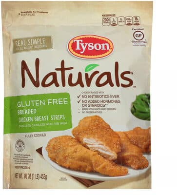 Gluten Free Breaded Chicken Breast Strips