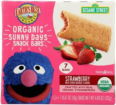 Strawberry Organic Sunny Days Snack Bars