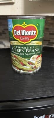 Del Monte, French Style Green Beans, Onion, Red Peppers & Garlic