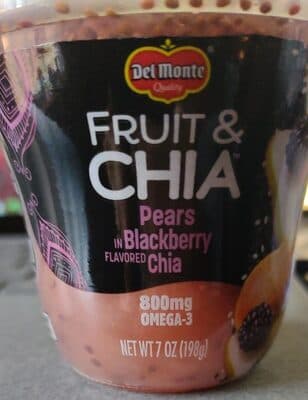Pears in Blackberry Flavored Chia