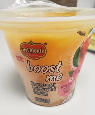 Mangos & Pineapple in Mango & Dragon Fruit Flavored Juice