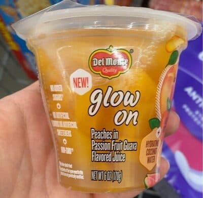 Peaches in Passion Fruit Guava Flavored Juice