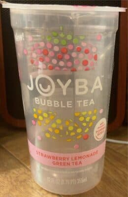 Strawberry Lemonade Green Flavored Bubble Tea
