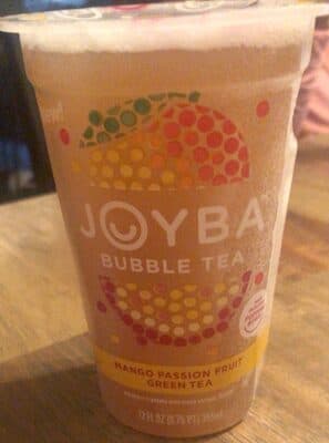 Mango Passion Fruit Flavored Bubble Green Tea