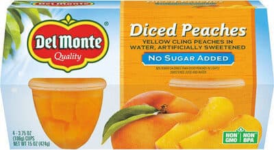 Diced Peaches