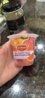 Red Grapefruit In Sweetened Water